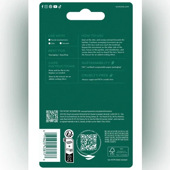 Gua Sha Stone Beauty Tool, Jade β EcoTools - Picture 6 of 17